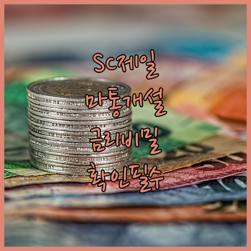SC제일은행 마이너스통장 개설 절차와 신용점수별 금리 구간