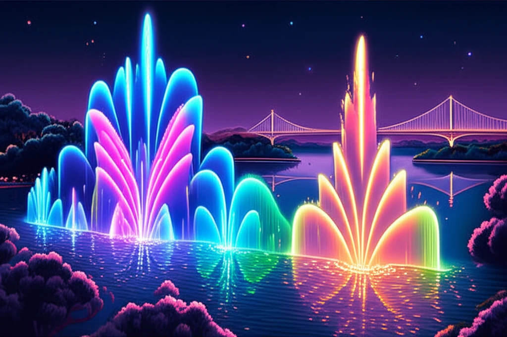 탑정호 출렁다리 전경