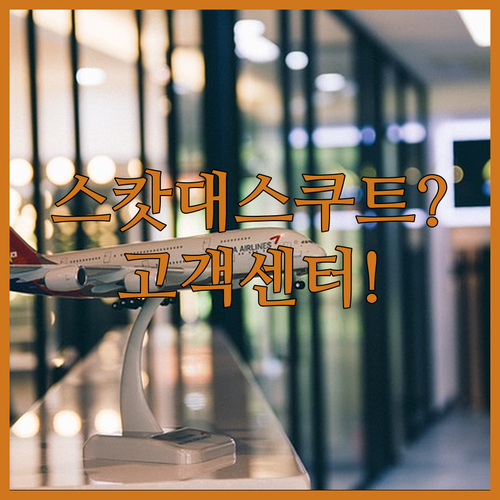 스캇항공 SCAT 스쿠트 구분 고객센터 전화번호 및 연락 방법