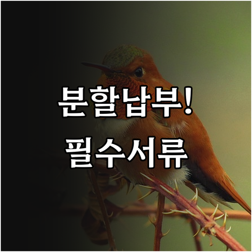도시가스 분할납부 핵심 정리 | 신청 자격과 필수 서류